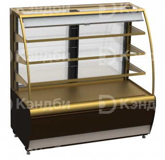 Витрина кондитерская Kayman K-ВК-1300 (открытая бронза) Витрина кондитерская Kayman K-ВК-1300 (открытая бронза)